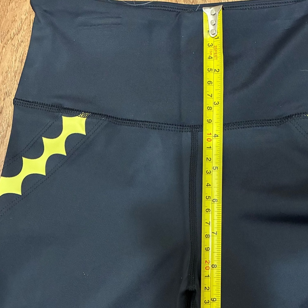 NWT Urban Savage Scallop Leggings Black Citrus Yellow-see pics for measurements - Picture 6 of 8